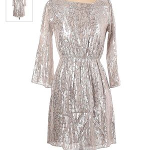 Shoshanna Silver Short Dress. Size 2. Good condition.
